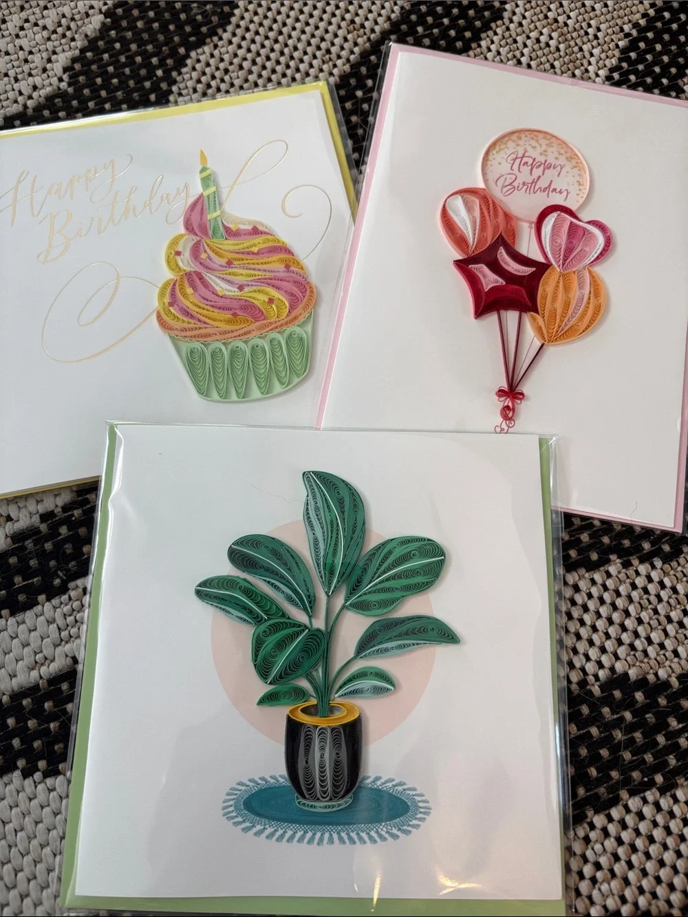 🆕Papyrus High End Handcrafted Quilled Paper Greeting Cards